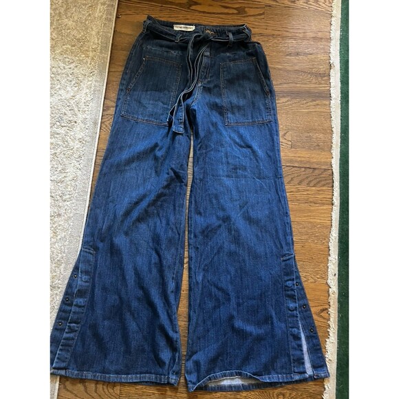 Anthropologie Denim - Pilcro Anthropologie High waist Rise Jeans Flare wide Leg Tie Waist Festival 30